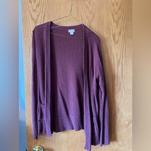 Purple/Maroon Cardigan with pockets